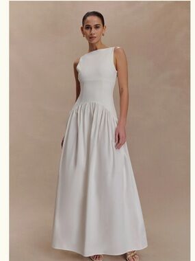 Magnolia Tiered Ruffle Maxi Dress - Ivory M